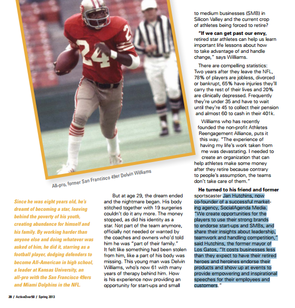 Article - Delvin Williams Active over 50 - page 1